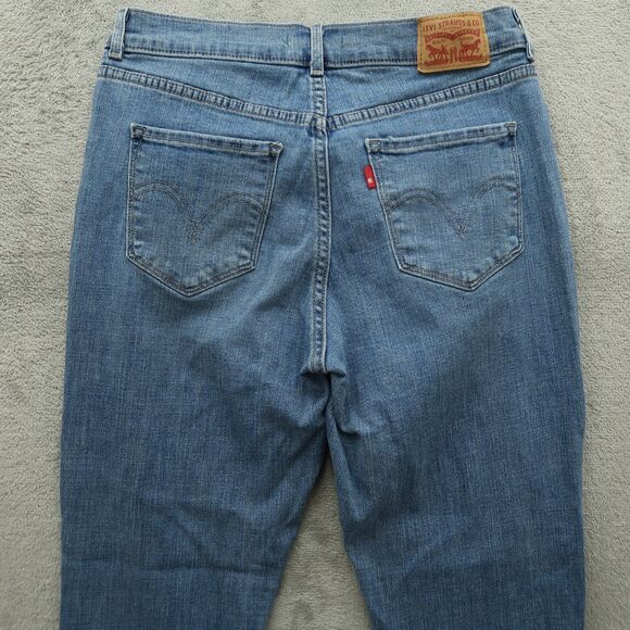 Levi's Jeans Womens Size 6S Blue Mid-Rise Classic Straight 28" Inseam Distressed - Picture 16 of 16